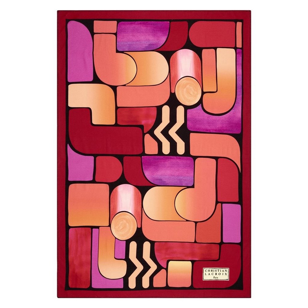 Lacroix Graphe Throw by Christian Lacroix in Magenta Red